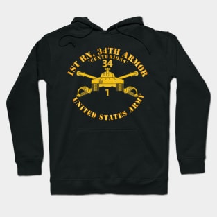 1st Bn, 34th Armor - Centurions  - Armor Branch Hoodie